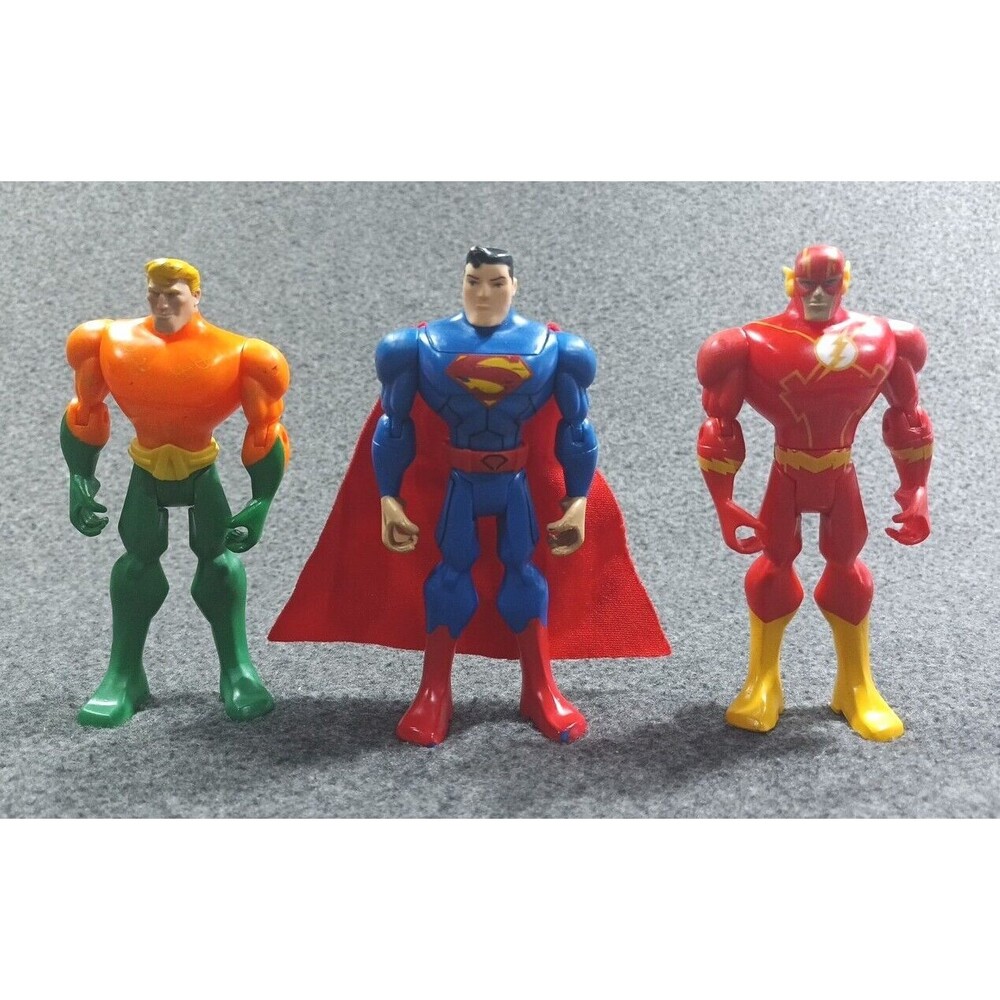 DC Comics Justice League Target Exclusive 2013 Lot (3) Flash Super Man Aqua Man